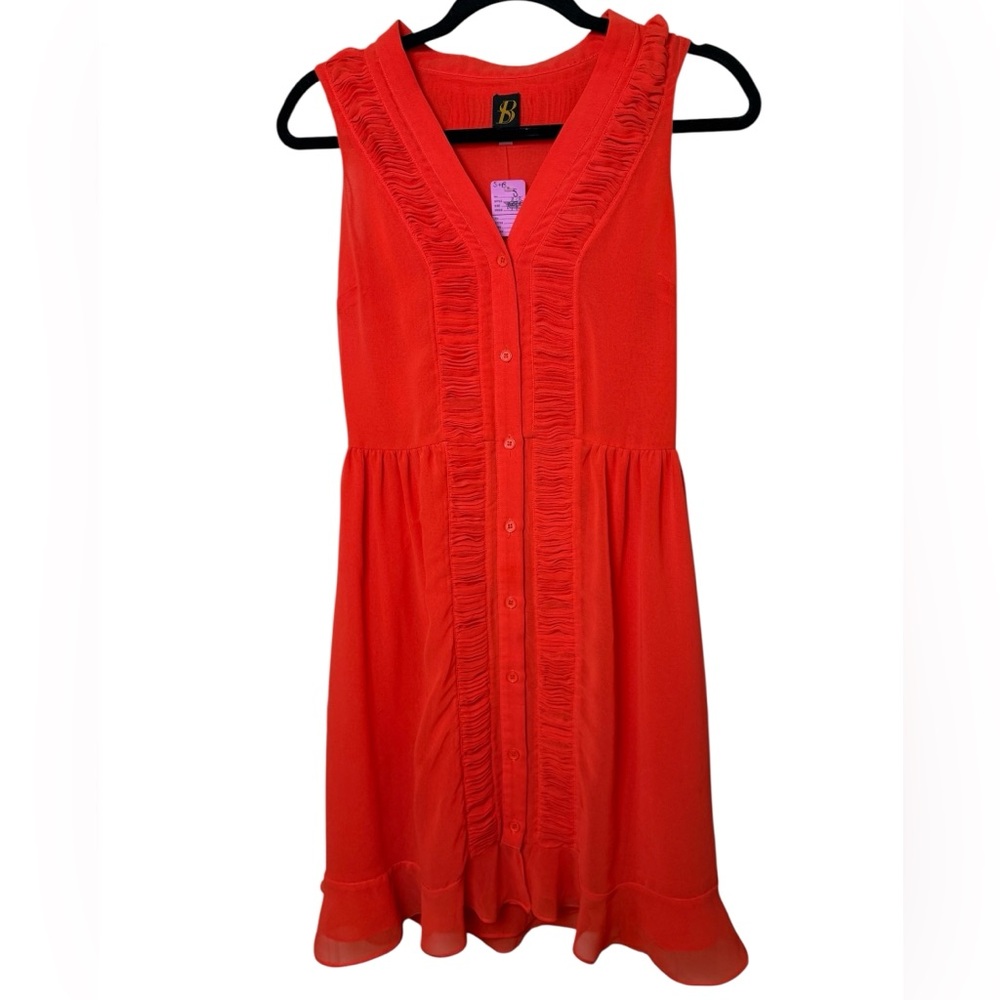 S+B Vibrant Red Sleeveless Dress